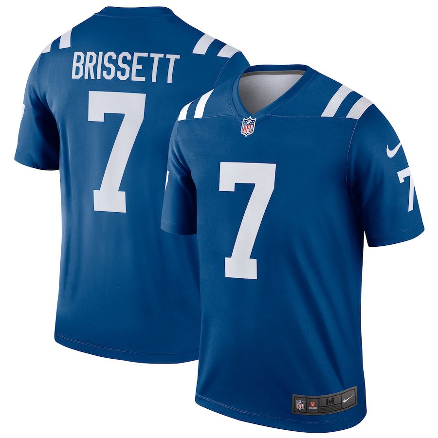 Men Indianapolis Colts 7 Jacoby Brissett Nike Royal Legend NFL Jersey